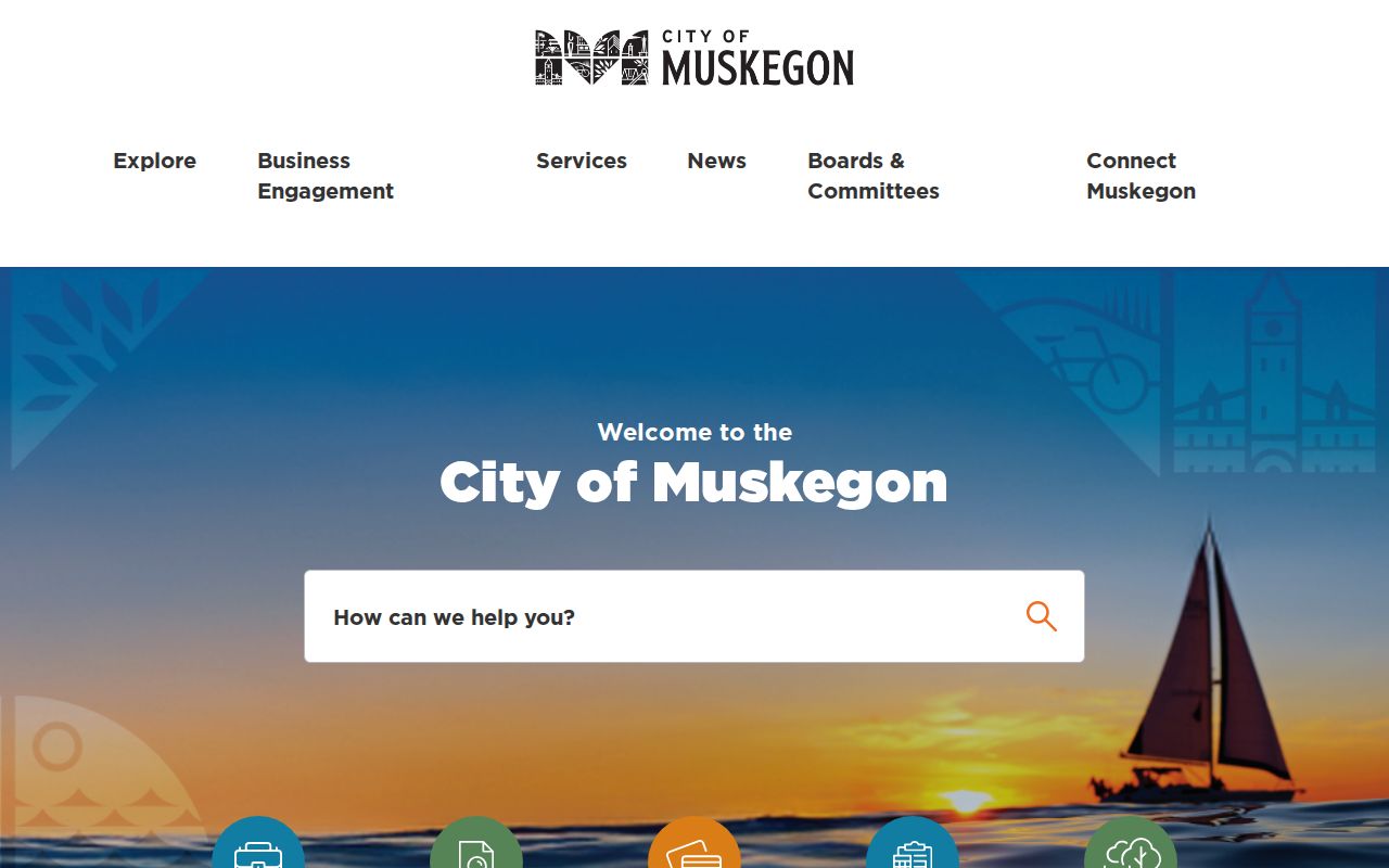 Muskegon court records city government service page