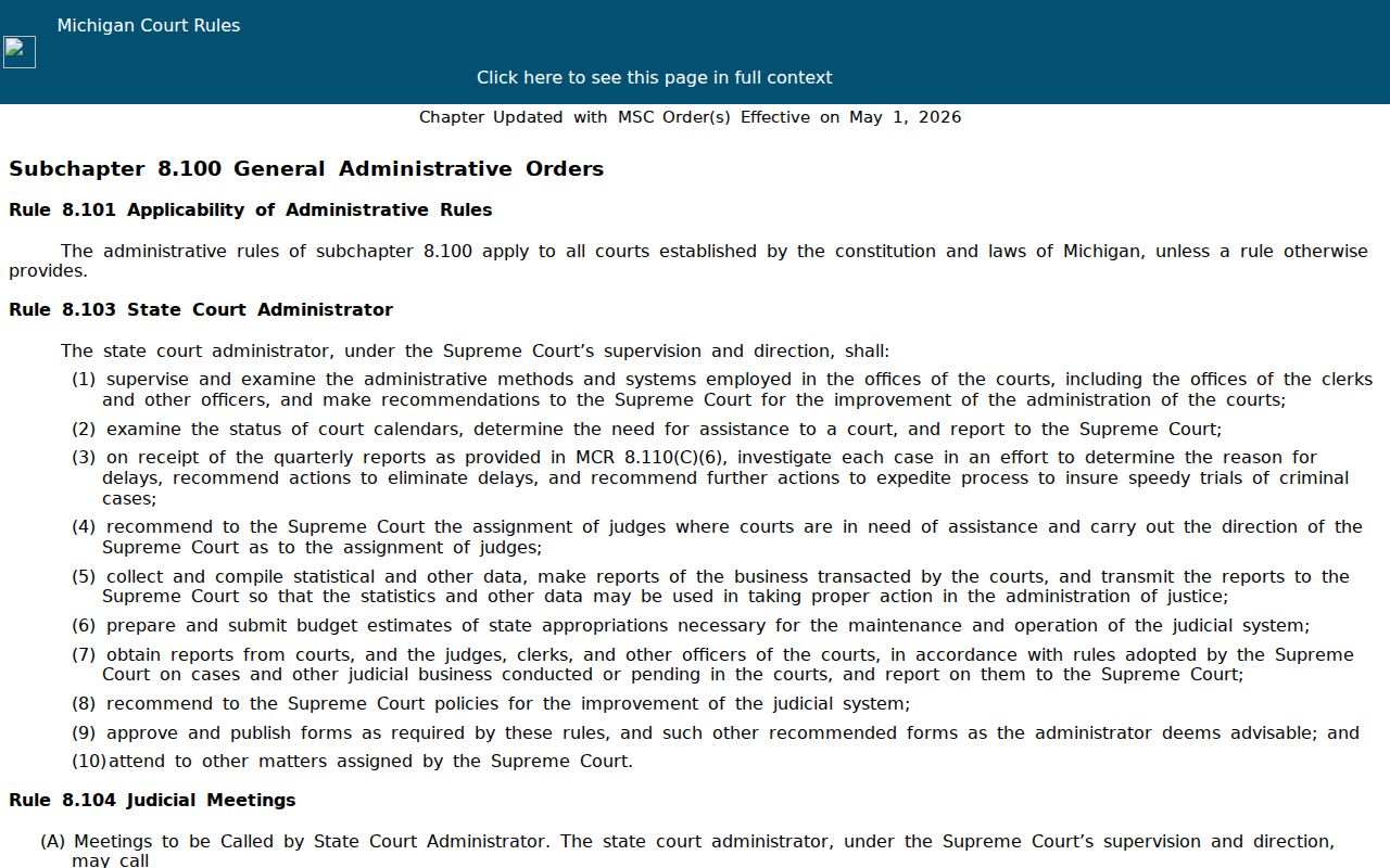 North Muskegon court records public case history access rule